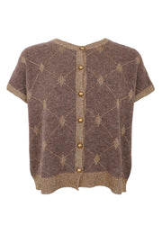 Elva Knit Vest | Taupe | Strik fra Black Colour