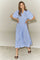Mica Stripe Pleat Dress 36536 | Pale Blue | Kjole fra Co'couture