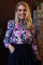 Flora Ls Blouse | Navy Rose Flowers | Bluse fra Liberté