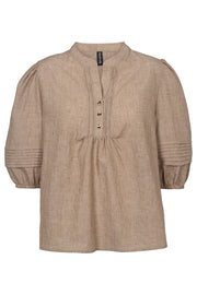 Camilla Blouse 2755 | Sand | Bluse fra Prepair