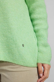Thora V-neck Knit | Arcadian Green | Strik fra Mos Mosh