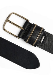 Jeansgürtel 16494 | Schwarz / Gold | Jeansgürtel von Depeche