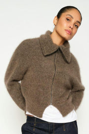 Hulda Knit Zip Cardigan | Bracken | Strik fra Mos Mosh