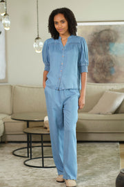 Lissa Blouse 2757 | Blue | Bluse fra Prepair