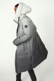 Nova Dip Dye Down Jacket | Dark Grey | Jakke fra Mos Mosh