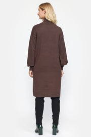 SRLea Rollneck Dress Knit | Morel Melange | Kjole fra Soft Rebels