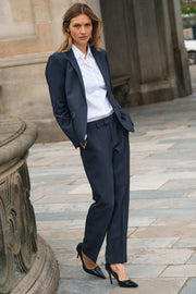 Phoebe Miley Blazer  | Salute Navy | Blazer fra Mos Mosh