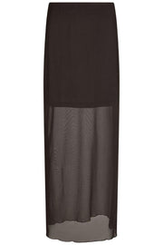 Marlise Mesh Skirt | Dark Brown | Nederdel fra Neo Noir