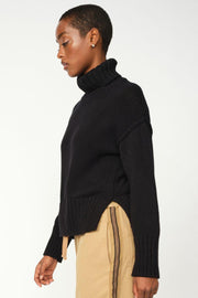 Rola Bine Rollneck Knit | Black | Strik fra Mos Mosh