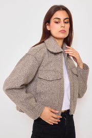 Kiki Short Jacket | Sand | Jakke fra Avery