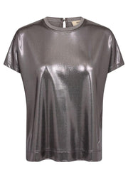 Nivola O-neck Metallic Tee | Mockingbird | T-shirt fra Mos Mosh