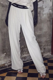 Amina Logo Pant 31143 | Bone | Bukser fra Co'couture