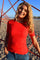 Natalia Ss Blouse | Tomato Red | Bluse fra Liberté