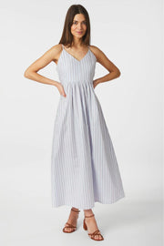Savani Stripe Dress | Light Blue | Kjole fra Neo Noir