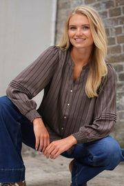Eloise Blouse 2833 | Brown | Bluse fra Prepair