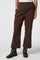 Yana Poplin Pants | Dark Brown | Bukser fra Neo Noir