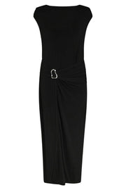 Minja Drapy Dress | Black | Kjole fra Neo Noir