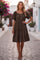 Sunnyside Short dress | Dark Brown | Kjole fra Avery