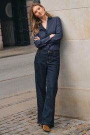 Dara Deluxe Jeans 34' | Dark Blue | Jeans fra Mos Mosh