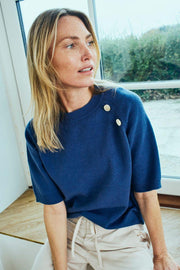 Alpi Pullover 206650 | Vintage Indigo | Strik fra Freequent
