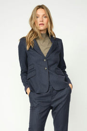 Blake Carie Blazer | Maritime Blue | Blazer fra Mos Mosh