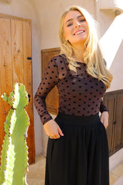 Frede Long Skirt | Black | Nederdel fra Liberté