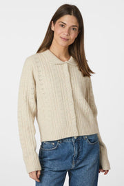 Emelie Knit Cardigan | Ivory | Strik fra Neo Noir