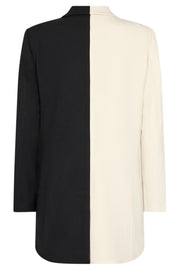 Tailor Long Blazer | Jet Stream w. Black | Jakke fra Copenhagen Muse