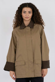 Anastacia Cord Jacket | Khaki | Jakke fra Neo Noir