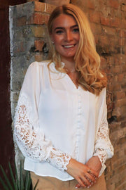 Rigmor Ls Blouse | White | Bluse fra Liberté