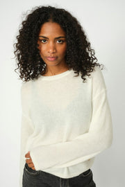 Mape O-Neck Knit | Ecru | Strik fra Mos Mosh