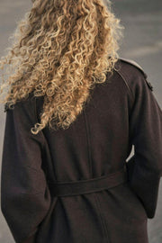Eva Wool Coat  | Chocolate Torte | Jakke fra Mos Mosh