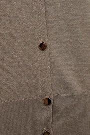 Katie Cardigan 205685 | Desert Taupe Melange | Cardigan fra Freequent