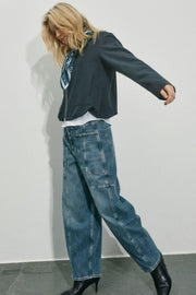 Rosy Galleon Jeans Ankle | Vintage Blue | Jeans fra Mos Mosh
