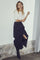Vika Slit Denim Skirt | Black | Nederdel fra Co'couture