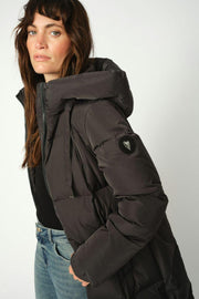 Nova Square Down Coat | Dark Grey | Jakke fra Mos Mosh