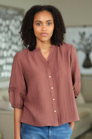 Harriet Blouse 2784 | Vintage Rose | Bluse fra Prepair