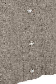 Louisa Cardigan 206454 | Desert Taupe Melange | Cardigan fra Freequent