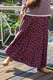 Valery Skirt | Plum | Nederdel fra Black Colour