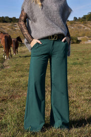 Davi Casual Box Pant | Bottle Green | Bukser fra Black Colour
