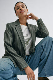 Hill O-SS Tee | Ecru | T-shirt fra Mos Mosh