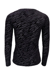 Zenia Mesh Blouse | Black | Bluse fra Black Colour