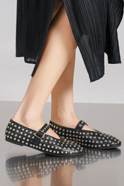 Studded Mary Jane Ballerina CM2315 | Black | Sko fra Avery