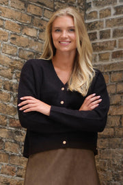 Gigi Knit Cardigan 2853 | Black | Cardigan fra Prepair