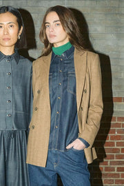 Natalie Denim Shirt | Dark Blue | Skjorte fra Mos Mosh