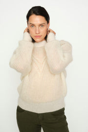 Sigva Mohair Knit | Ecru | Strik fra Mos Mosh