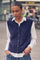 Almine Thora Knit Vest | Maritime Blue | Vest fra Mos Mosh