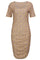 Alma Ss Turn Dress | Beige Lemon | Kjole fra Liberté