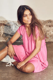 New Sunrise Crop Dress 36019 | Pink | Kjole fra Co'couture