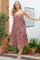 Luna Vea Strap Dress | Royal Berry | Kjole fra Black Colour